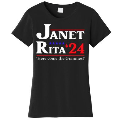 Janet And Rita 2024 Here Come The Grannies President Women's T-Shirt