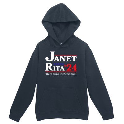 Janet And Rita 2024 Here Come The Grannies President Urban Pullover Hoodie