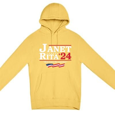 Janet And Rita For President 2024 Here Come The Grannies 24 Premium Pullover Hoodie