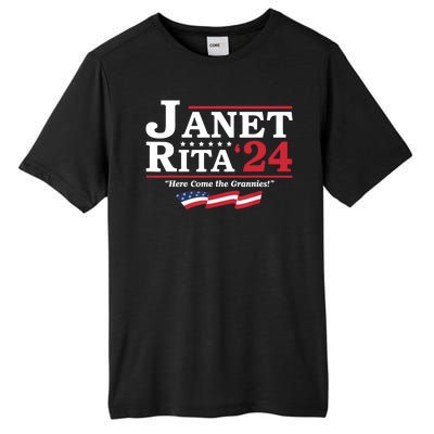 Janet And Rita For President 2024 Here Come The Grannies 24 Tall Fusion ChromaSoft Performance T-Shirt