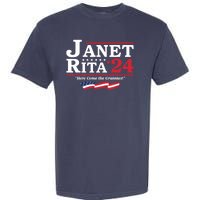 Janet And Rita For President 2024 Here Come The Grannies 24 Garment-Dyed Heavyweight T-Shirt