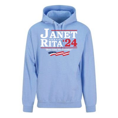 Janet And Rita For President 2024 Here Come The Grannies 24 Unisex Surf Hoodie