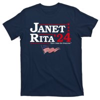 Janet And Rita 2024 Here Come The Grannies Usa Flag 4th July T-Shirt