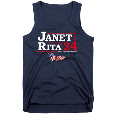 Janet And Rita 2024 Here Come The Grannies Usa Flag 4th July Tank Top