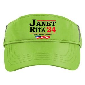 Janet And Rita For President 2024 Here Come The Grannies 24s Adult Drive Performance Visor