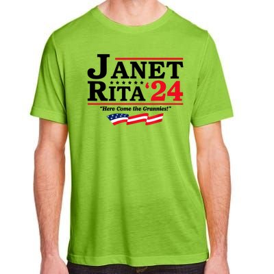 Janet And Rita For President 2024 Here Come The Grannies 24s Adult ChromaSoft Performance T-Shirt