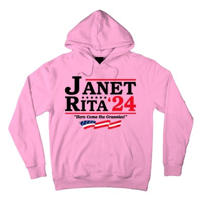 Janet And Rita For President 2024 Here Come The Grannies 24s Hoodie