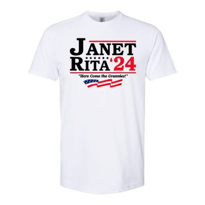 Janet And Rita For President 2024 Here Come The Grannies 24s Softstyle CVC T-Shirt