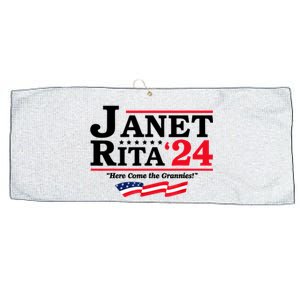 Janet And Rita For President 2024 Here Come The Grannies 24s Large Microfiber Waffle Golf Towel