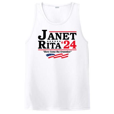 Janet And Rita For President 2024 Here Come The Grannies 24s PosiCharge Competitor Tank