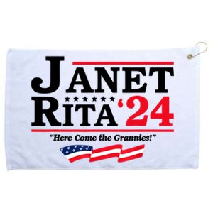 Janet And Rita For President 2024 Here Come The Grannies 24s Grommeted Golf Towel