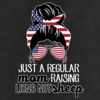 Just A Regular Mom Raising Lions Not Sheep Cool Comfort Performance Bucket Hat