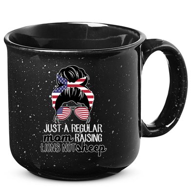 Just A Regular Mom Raising Lions Not Sheep 15oz Campfire Ceramic Mug