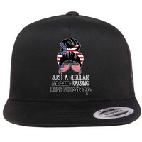 Just A Regular Mom Raising Lions Not Sheep Flatbill Hat
