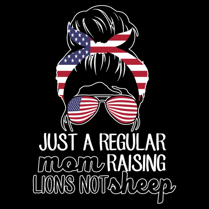 Just A Regular Mom Raising Lions Not Sheep Flatbill Hat