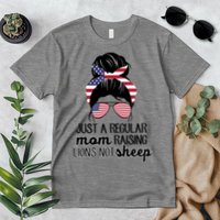 Just A Regular Mom Raising Lions Not Sheep Premium T-Shirt