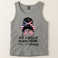 Just A Regular Mom Raising Lions Not Sheep Tank Top