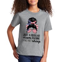 Just A Regular Mom Raising Lions Not Sheep Kids T-Shirt