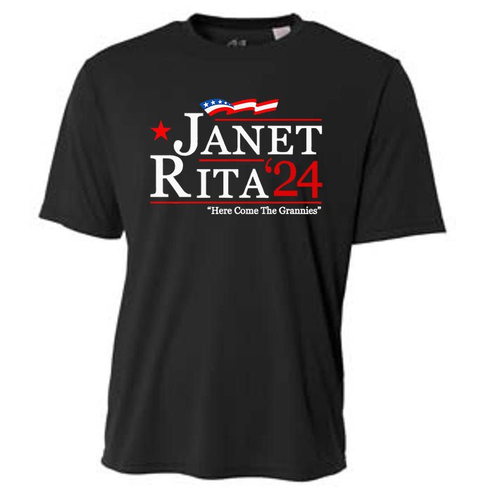 Janet And Rita For President 2024 Cooling Performance Crew T-Shirt