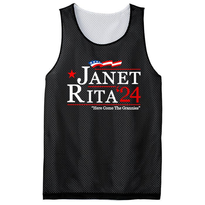 Janet And Rita For President 2024 Mesh Reversible Basketball Jersey Tank