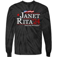 Janet And Rita For President 2024 Tie-Dye Long Sleeve Shirt