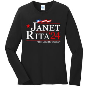 Janet And Rita For President 2024 Ladies Long Sleeve Shirt