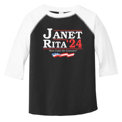 Janet And Rita 2024 Here Come The Grannies Toddler Fine Jersey T-Shirt