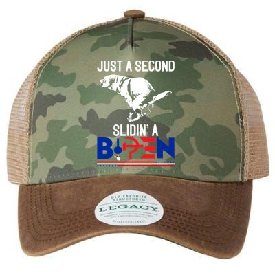 Just A Second Slidin' A Biden Legacy Tie Dye Trucker Hat