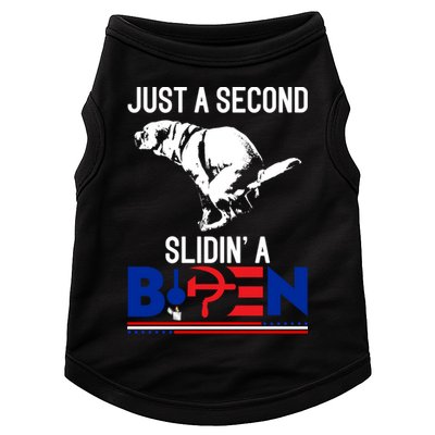 Just A Second Slidin' A Biden Doggie Tank