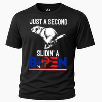 Just A Second Slidin' A Biden Cooling Performance Crew T-Shirt