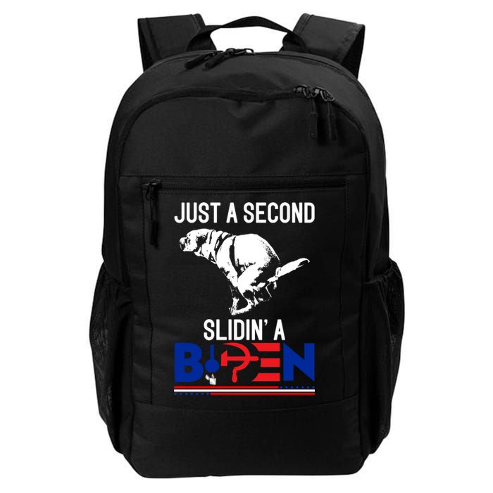 Just A Second Slidin' A Biden Backpack