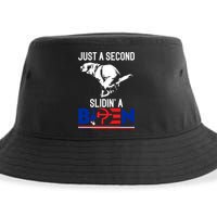 Just A Second Slidin' A Biden Sustainable Bucket Hat