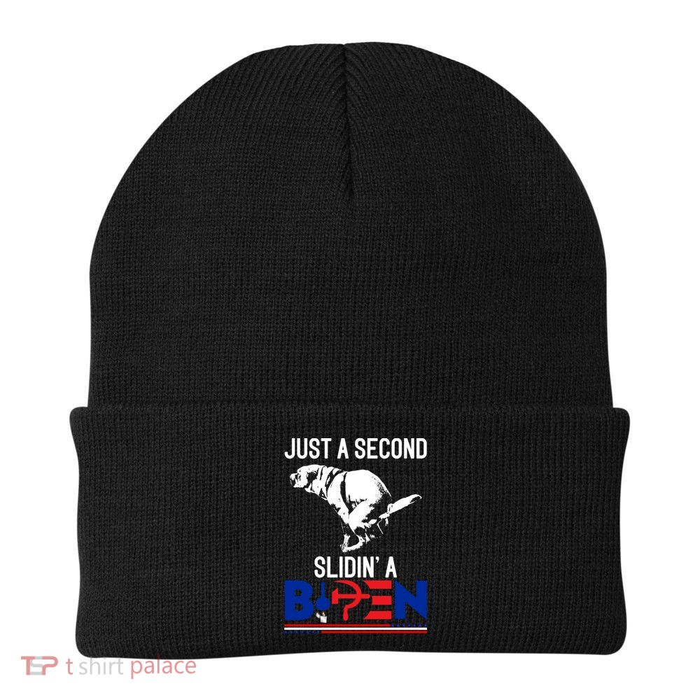 Just A Second Slidin' A Biden Beanie