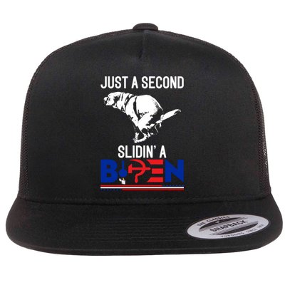 Just A Second Slidin' A Biden Flatbill Hat