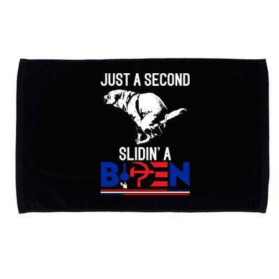 Just A Second Slidin' A Biden Microfiber Hand Towel