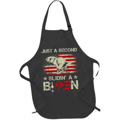 Just A Second Slidin A Biden Funny Saying Biden President Apron
