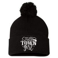 Just A Small Town Girl Pom Pom 12in Knit Beanie