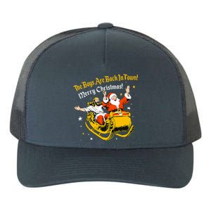 Jesus And Santa Claus The Are Back In A Town Christmas Yupoong Adult 5-Panel Trucker Hat