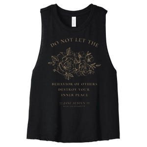 Jane Austen Sense and Sensibility Bookish Women's Racerback Cropped Tank