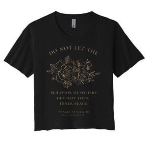 Jane Austen Sense and Sensibility Bookish Women's Crop Top Tee