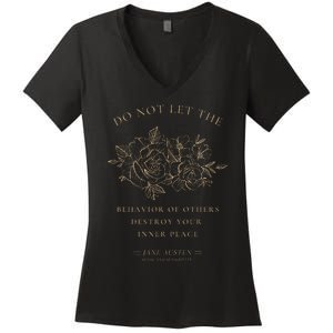 Jane Austen Sense and Sensibility Bookish Women's V-Neck T-Shirt