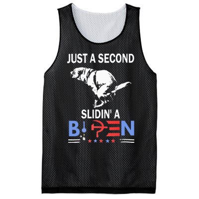 Just A Second Slidin A Biden Mesh Reversible Basketball Jersey Tank