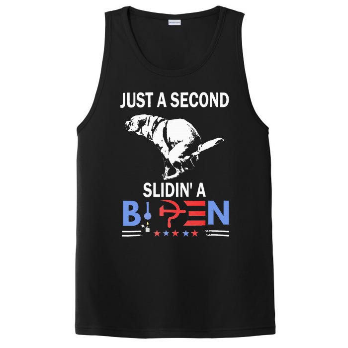 Just A Second Slidin A Biden PosiCharge Competitor Tank