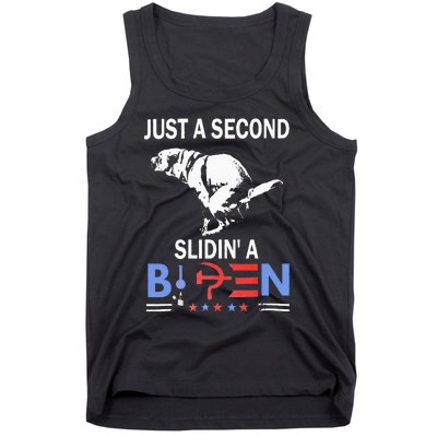 Just A Second Slidin A Biden Tank Top