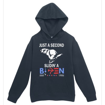 Just A Second Slidin A Biden Urban Pullover Hoodie