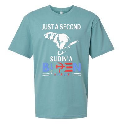 Just A Second Slidin A Biden Sueded Cloud Jersey T-Shirt