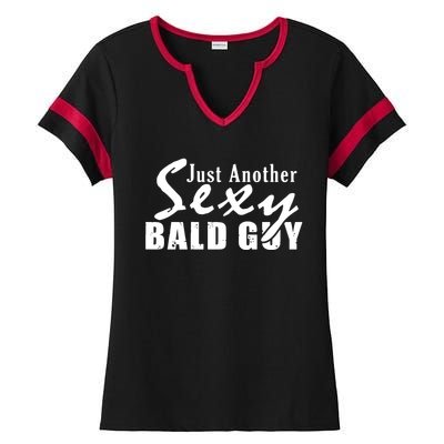 Just Another Sexy Bald Guy Ladies Halftime Notch Neck Tee