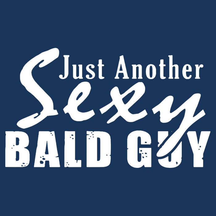 Just Another Sexy Bald Guy 7 Panel Mesh Trucker Snapback Hat