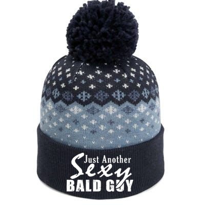 Just Another Sexy Bald Guy The Baniff Cuffed Pom Beanie