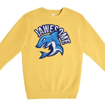 JaweSome Angry Shark Premium Crewneck Sweatshirt